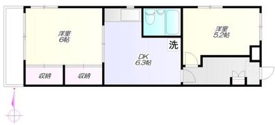 勝木コーポの間取り画像
