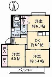 バリュージュ七日市 B棟の間取り画像
