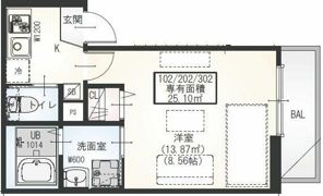 GRADUS指扇の間取り画像