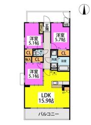 Kings parkの間取り画像