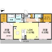 ヴェルソー唐崎の間取り画像