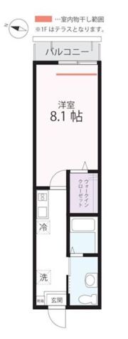 ハーミットクラブハウス リアンD棟の間取り画像