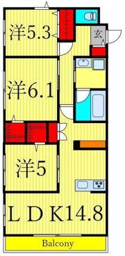 エトワールヴァリ プリミエの間取り画像