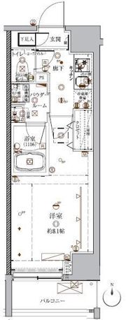 クレイシア入谷の間取り画像