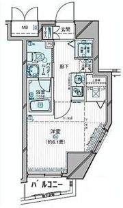 メインステージ目黒Ⅱの間取り画像