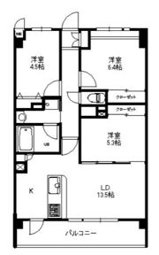 クレール大洲の間取り画像