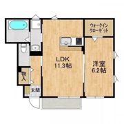 朝日レジデンス荒川本郷Aの間取り画像