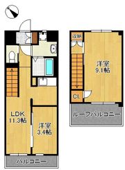 THE APARTMENT 開の間取り画像