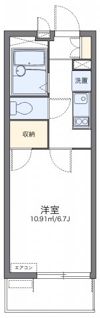 レオパレスウエスト ヴィレッジの間取り画像