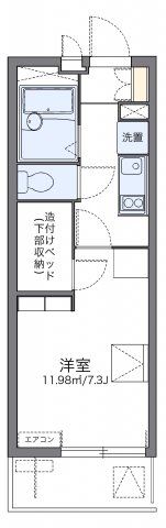 レオパレスグランデール北町の間取り画像