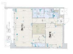 アスヴェル心斎橋東Ⅱの間取り画像