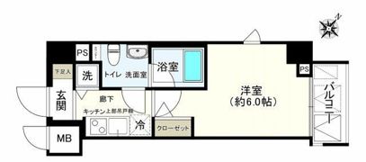 Le’a横濱東口弐番館の間取り画像