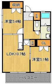 REZIA小倉の間取り画像