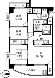 エスト・ネオアージュの間取り画像