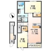 ルナ白羽の間取り画像