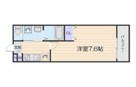 ALEGRIA古川橋Ⅱの間取り画像