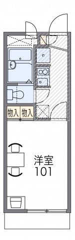 レオパレスグリーンの間取り画像