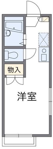 レオパレスリバーサイド染地の間取り画像