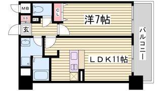 CITYSPIRE新神戸の間取り画像