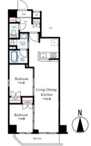 リヴシティ両国四番館の間取り画像