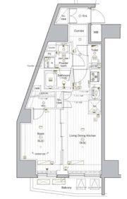 PREMIUM CUBE G 後楽園の間取り画像