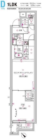 MAXIV上石神井の間取り画像