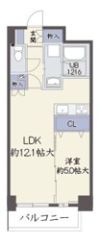 メリディアナ天満橋の間取り画像