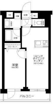 デュオ・スカーラ新大久保の間取り画像