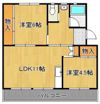 ビレッジハウス直方 1号棟の間取り画像