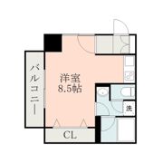 サテンドール黒髪の間取り画像