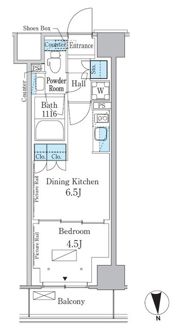 パークアクシス新宿百人町の間取り画像