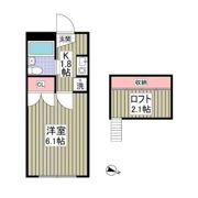 ガーデンヒルズ新倉D棟の間取り画像