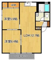 DIAS ASANO B棟の間取り画像