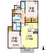 エクレール双葉の間取り画像