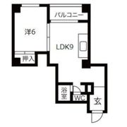 難波シティハイツの間取り画像