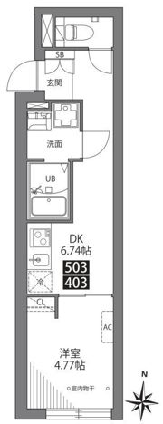 三ノ輪アパートメントの間取り画像