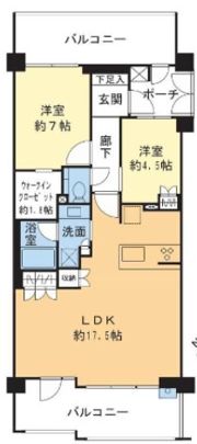 ヴェレーナグラン浜田山の間取り画像