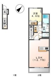 ミルキーウェイ酒津の間取り画像