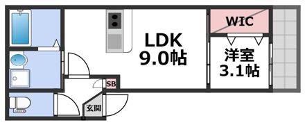 シティレジデンス鶴橋の間取り画像