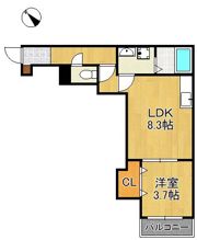 Wisteria折尾の間取り画像