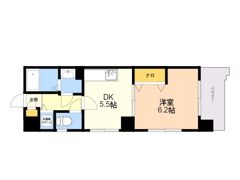 フローレス東比恵の間取り画像