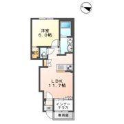 熊本市南区八幡新築アパート（仮）の間取り画像