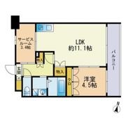 エスティメゾン博多東の間取り画像