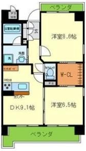 シャンテミキの間取り画像
