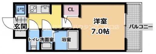 クレアート大阪トゥールビヨンの間取り画像