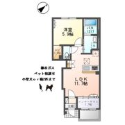 仮）江南市前飛保町 新築アパートの間取り画像