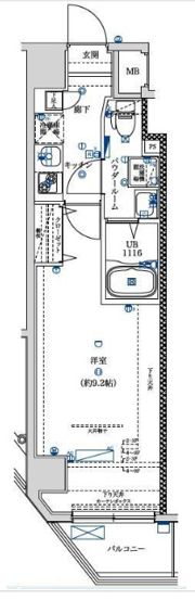 フェルクルール押上の間取り画像