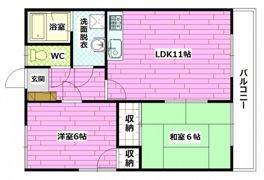 西山本ハイツの間取り画像