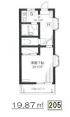 メゾンヌーベルの間取り画像