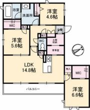 シャーメゾン天の辻の間取り画像